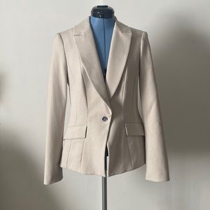 White black blazer Sz 6